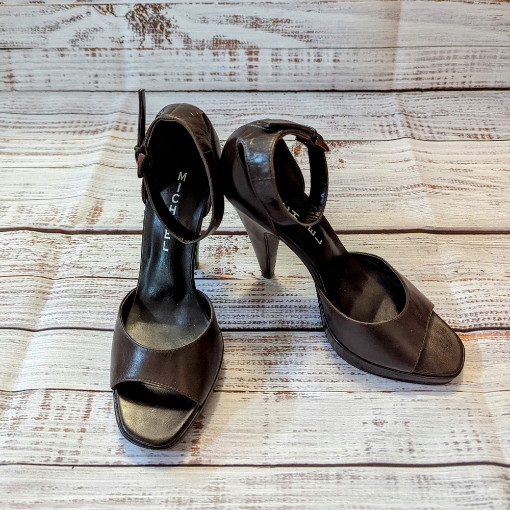 Michael Brown Ankle Strap 4" Heels Size 6